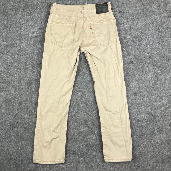 Levi's 514 Jeans Mens 30x30 Beige Khaki Straight Fit Waterless Sustainable - Picture 8 of 10